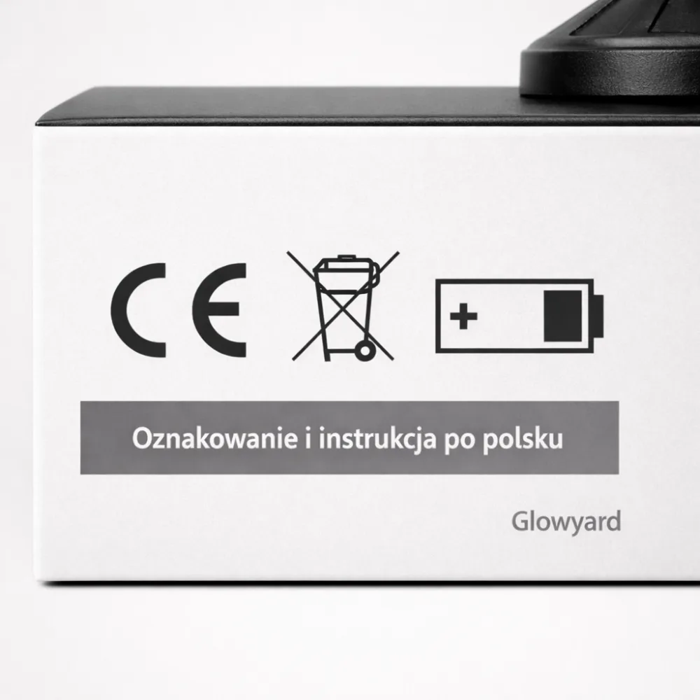 Priklad etikety produktu s CE WEEE a informaci o baterii