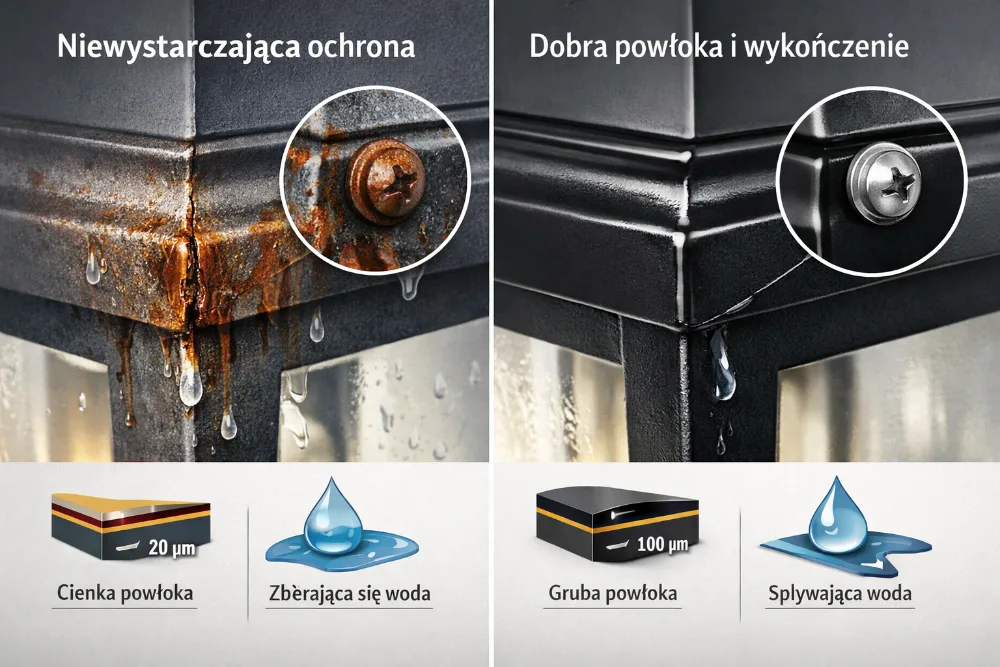 Kritická místa kovového těla: hrany, spoje a povrchová ochrana