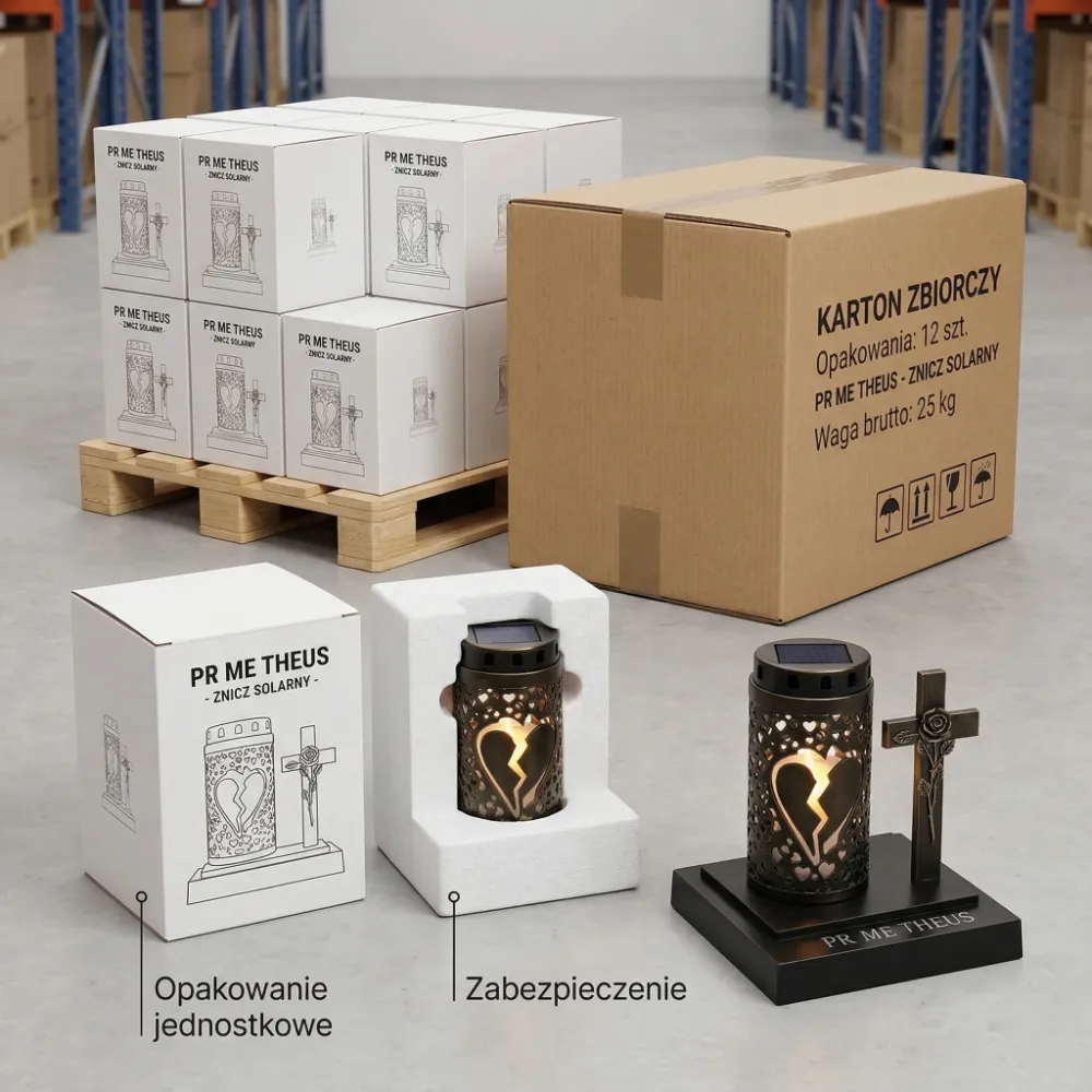 Exportní balení solárních hřbitovních svíček pro velkoobchodní dopravu